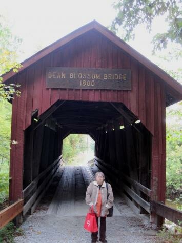 Bean Bloosom Bridge Photo - Nashville, Indiana 