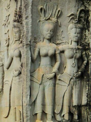 Angkor Relief Photo - Angkor Wat, Cambodia 